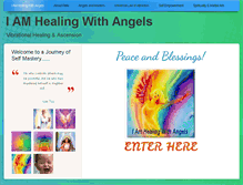 Tablet Screenshot of iamhealingwithangels.com